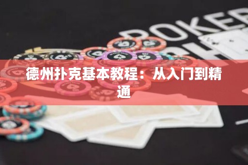 德州扑克基本教程：从入门到精通