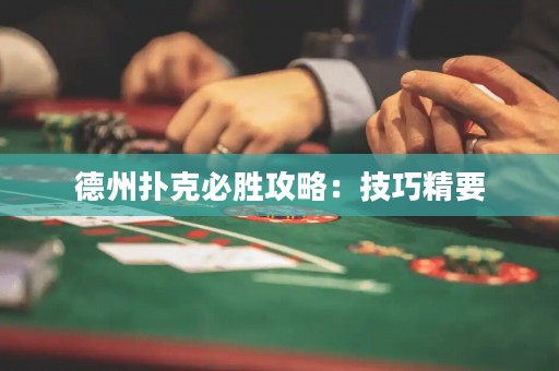德州扑克必胜攻略：技巧精要