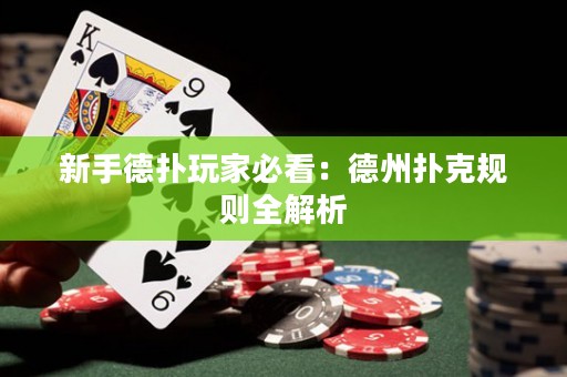 新手德扑玩家必看：德州扑克规则全解析