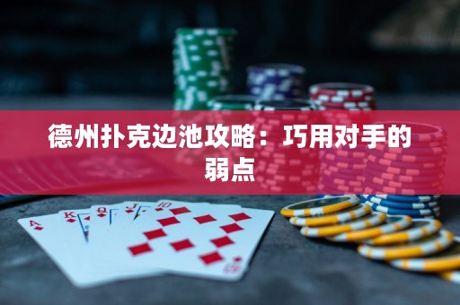 德州扑克边池攻略：巧用对手的弱点