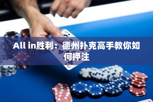 All in胜利：德州扑克高手教你如何押注