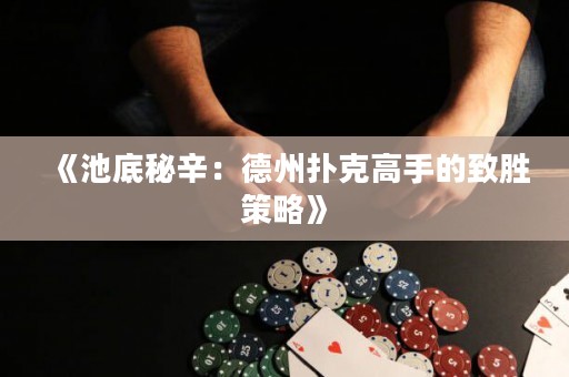 《池底秘辛：德州扑克高手的致胜策略》